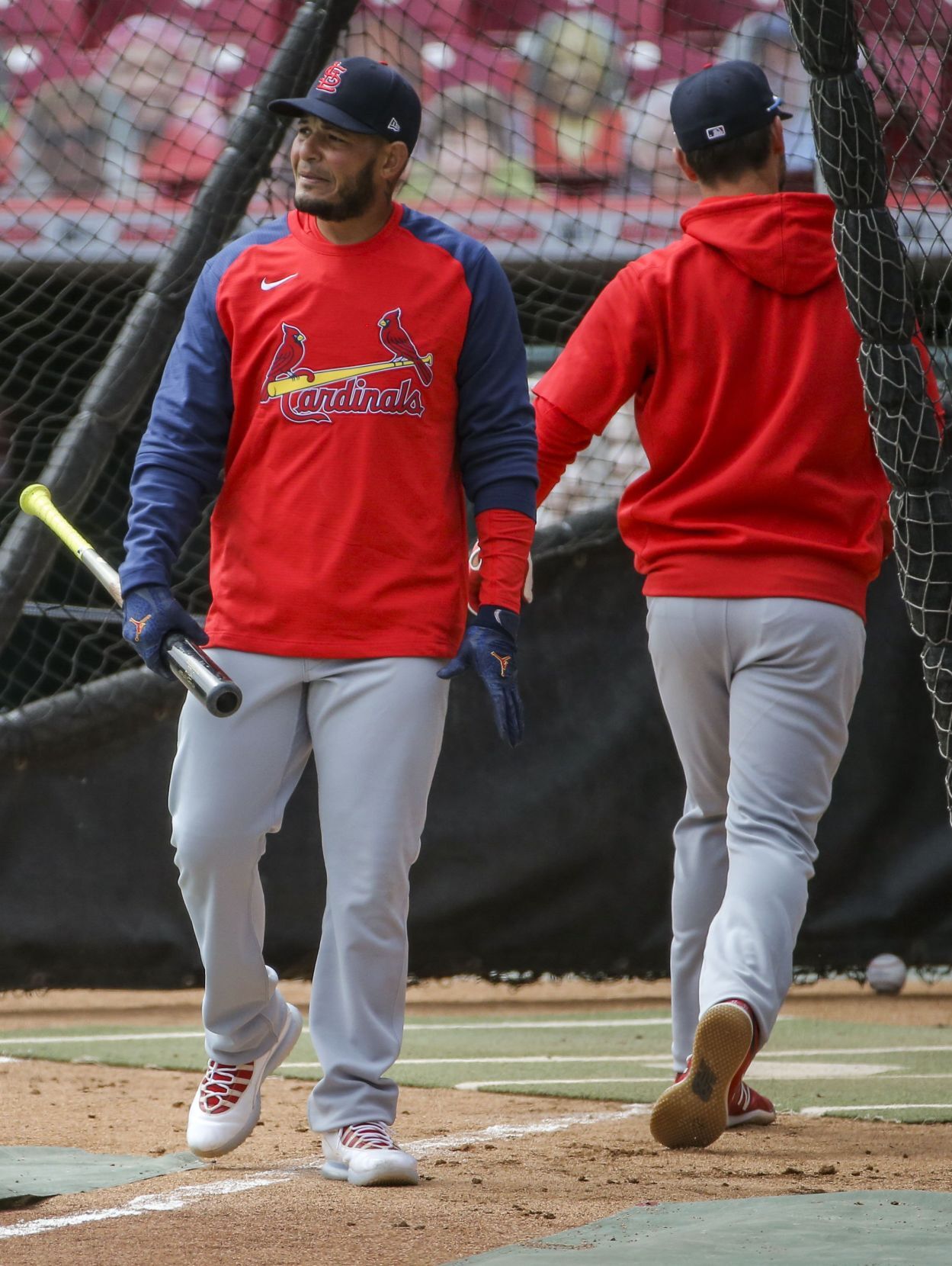 Cardinals hold a team workout ahead of opening day